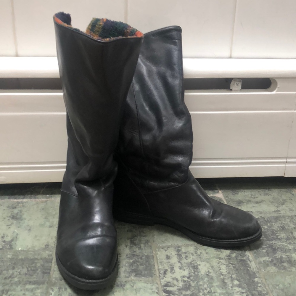 Leather winter riding boots 👢